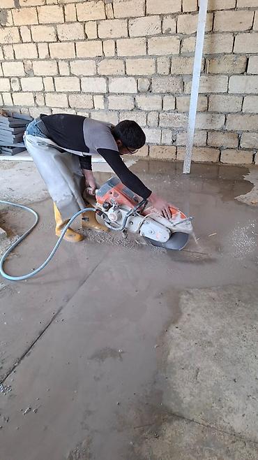 pol: Beton kəsmə və döşəmədə kəsim xidməti. Xidmətə aşağıdakılar daxildir — 1