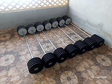 Ştanqlar və ştanq diskləri: Ştanq, Çəki: 10 kq, Yeni — 27