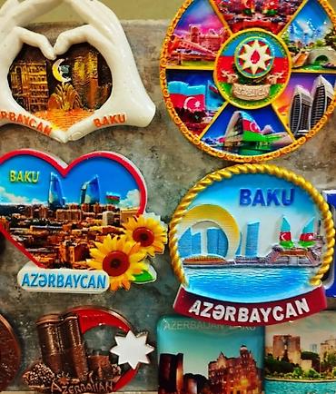 milli: Milli suvenirlər. Maqnitlər. Yeni. Ünvan Amay ticarət mərkəzi ağ — 2