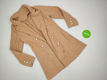 kolor camel: Płaszcz damski, rozmiar S — 2