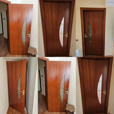 Otaq qapıları: 6 eded ev qapisi .1 ededi 55azn. ölçü 80/2m. ağır qapılardi. 1 eded