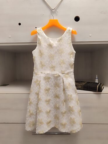 Платья: Детское платье, цвет - Белый, Б/у — 4