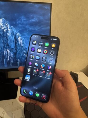 дисплей айфон хс макс: IPhone 15 Pro Max, Колдонулган, 256 ГБ, Black Titanium, Каптама, 86 %