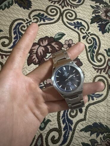 часы шагомер: Элегантные унисекс наручные часы Casio Edifice с серым металлическим