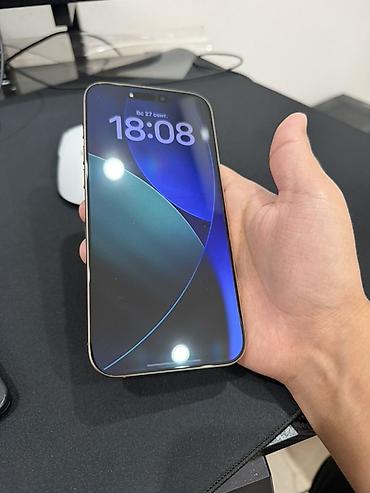 телефон 2500 сом: IPhone 16 Pro Max, Б/у, 256 ГБ, Золотой — 1