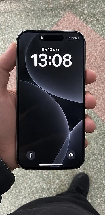 IPhone 15 Pro, Б/у, 256 ГБ, Белый, 83 %