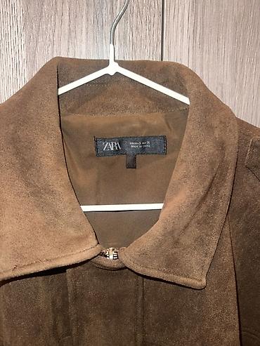 ветровка двусторонняя: Куртка Zara из искусственной замши - Бренд: ZARA (ярлык на внутренней — 3
