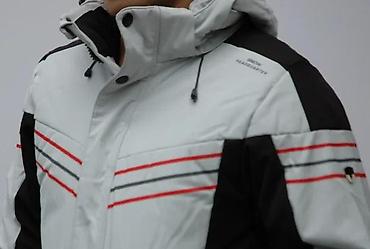 Zimske jakne: Muška zimska jakna sa kapuljačom - Boja: svetlosiva sa crnim — 6