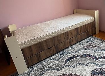 qız üçün yataqlar: Uşaqlar üçün mebel dəsti - Tək nəfərlik yataq: İsti ağ-qəhvəyi rəng — 3