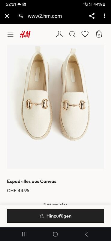 c h m: Espadrile, H&M, 36