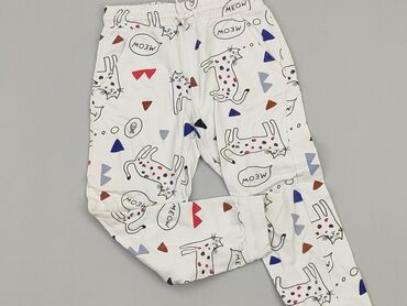 spodnie dresowe białe: Spodnie dresowe, Little kids, 5-6 lat, 116, stan - Bardzo dobry