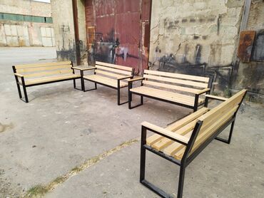 Sifarişlə skameykalar: Söykənəcək ilə, Qollu, Taxta, Azərbaycan, Kredit yoxdur — 4