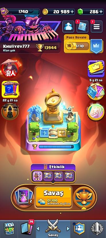 qar şalvarı: Clash Royale hesabı – yüksək trofey və maksimal səviyyəli kartlar - — 1