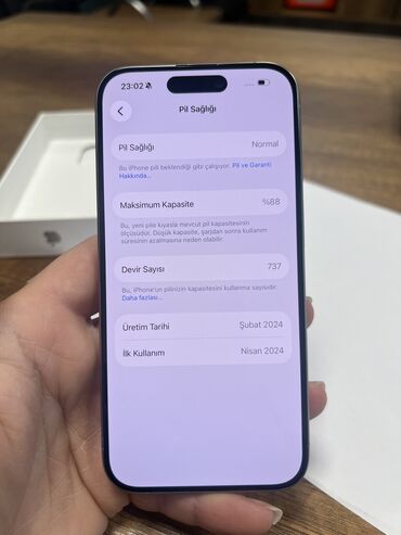Apple iPhone: IPhone 15 Pro, 128 GB, Natural Titanium -da lalafo.az — 9 Apple iPhone: IPhone 15 Pro, 128 GB, Natural Titanium — 9