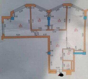 Продажа квартир: 4 комнаты, 92 м², 2 этаж — 14