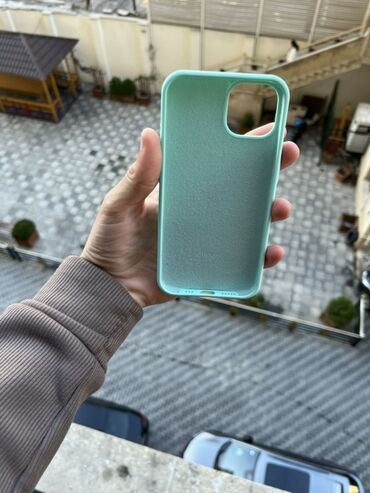 Qoruyucu plyonka və şüşələr: Məhsul: Apple iPhone üçün silikon qoruyucu örtük - Rəng: Açıq firuzə — 2