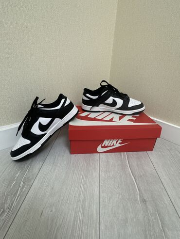 спортивная обувь мужские: Оригинальные Nike Dunk Low Retro White Black 43 размер (9.5 size)