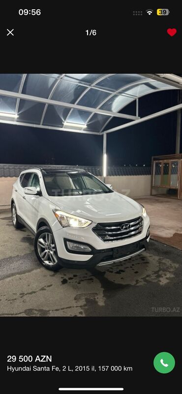 yan güzgü s: Hyundai Santa Fe: 2 l | 2015 il Ofrouder/SUV