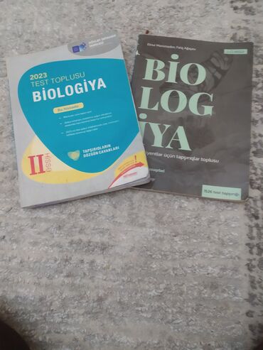 biologiya 10: Biologiya kitablari ikisi birlikdə 10 AZN üzerinde qətiyyən işlənməyib
