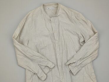 biała koszula lniana: Koszula Damska, Zara, 2XL, stan - Dobry