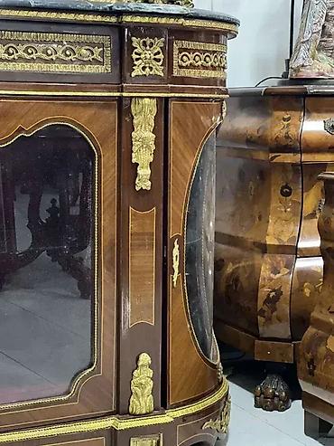 100cm: Stilska komoda sa mermerom i prelepim ukrasima 🪑 Komoda u odličnom — 3