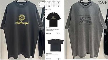 Majice: Men's T-shirt Balenciaga, bоја - Siva — 22