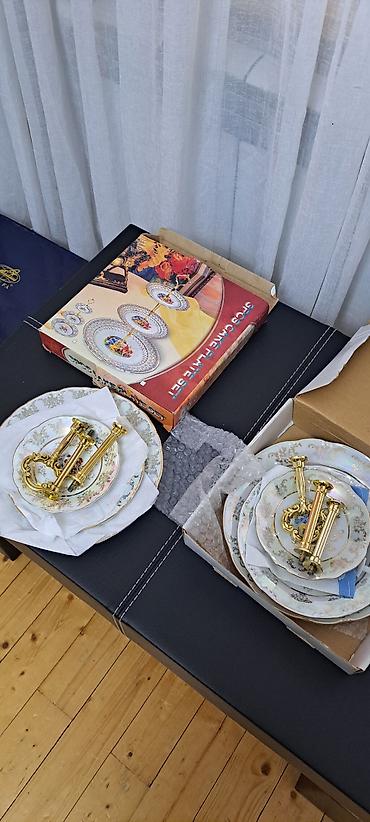 tort levazimatlari: Tort və şiriniyyat qabı, rəng - Ağ, Farfor — 1