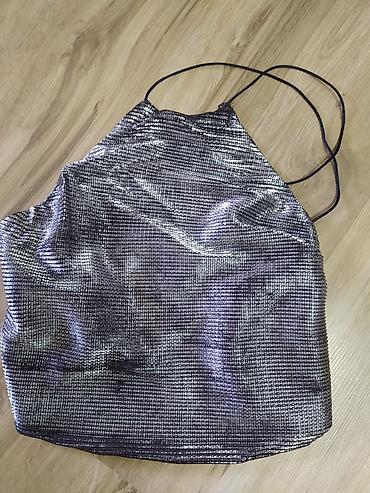 Topovi: Prodajem potpuno nov metalik srebreni top,original "Zara" . prelep — 4
