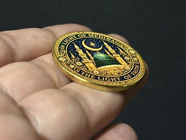 Монеты: Məhsul: Medinə və Məkkə mövzusunda xatirə medal/monet - İkiüzlü — 5