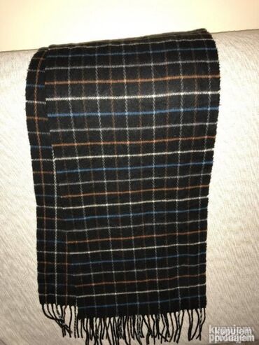 Kape i aksesoari: Original GANT šal NOV 100% Wolle Crna boja Sirina 25cm duzina — 5