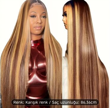 Təbii saçlar, pariklər: Parik, Təbii, Yeni — 4