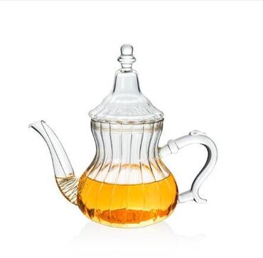 cay desmalı: Ərəb stili Şüşə Çaynik 650ml