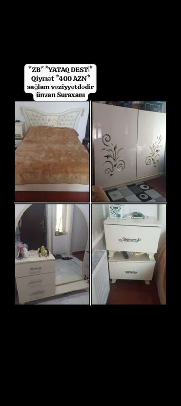 qapi ikinci el: *ZB* *YATAQ DESTİ* Qiymət *400 AZN* sağlam vəziyyətdədir ünvan