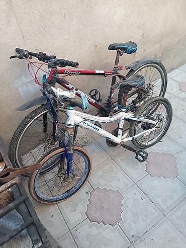 Dağ velosipedləri: İki ədəd velosiped dəsti - Ölçülər: biri 26" təkərli, digəri daha — 10