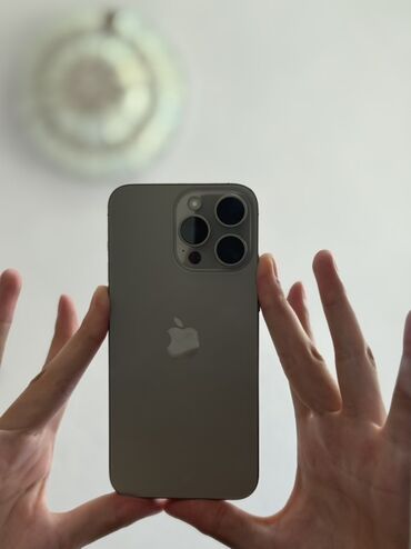 купить номера телефонов: IPhone 15 Pro Max, Жаңы, 512 ГБ, Natural Titanium, Заряддоочу түзүлүш, Каптама, Куту, 88 %