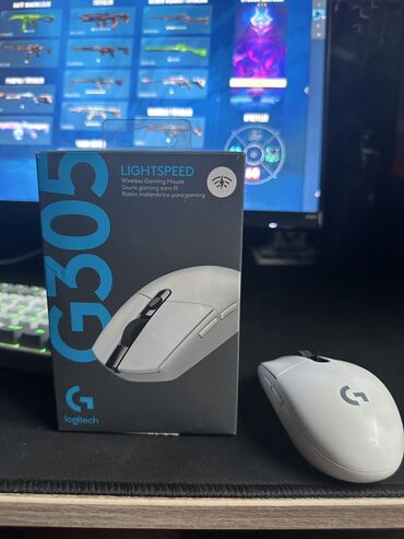 kömputer: Logitech g305 wireless Ağ rəng super dizayn 99 qram yüngül 12000 dpi