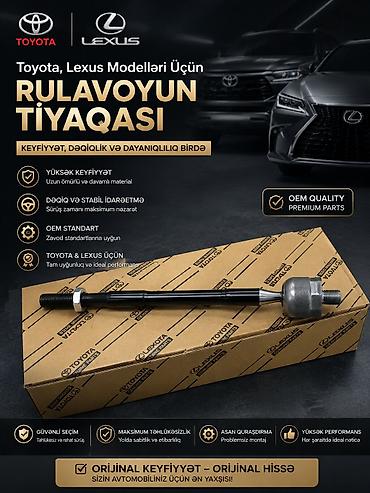 sukan satisi: Toyota və Lexus modelləri üçün rulavoyun tiyaqası (daxili sükan ucu) — 1