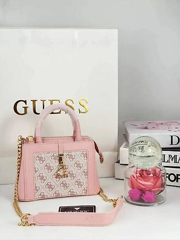 Torbe: GUESS ženska torbica – mini satchel/kamer torba sa lancem - Model — 5