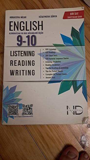 Школьные учебники: Məhsul: “ENGLISH 9–10: Listening • Reading • Writing” (Abbəsova Nigar — 2