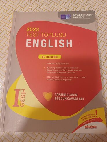 Testlər: İngilis dili Testlər 11-ci sinif, DİM, 1-ci hissə, 2023 il