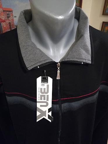 goat kacket: Novi muski duks sa kragnom u velikom broju Benx 5XL Crni — 2