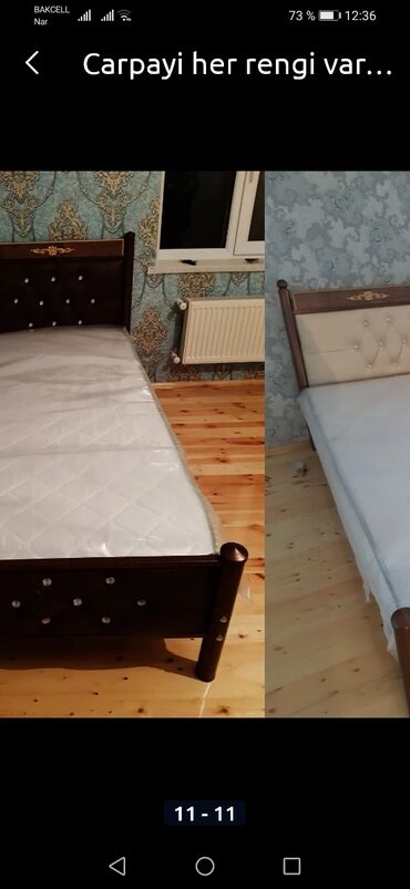 Sifarişlə çarpayılar: İkinəfərlik, Bazasız, Ödənişli matras, Siyirməsiz, Rusiya, Metal — 5