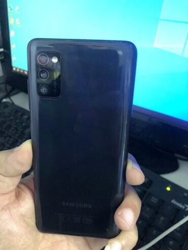samsung a9: Samsung Galaxy A41, цвет - Черный, Отпечаток пальца