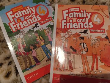 family and friends 5: Family and friends 4 класс 2 часть class book+workbook на первых