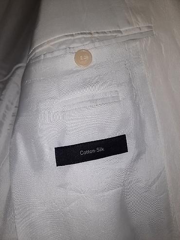 Odela: Hugo Boss musko belo odelo pamuk-svila Musko odelo Hugo Boss — 5