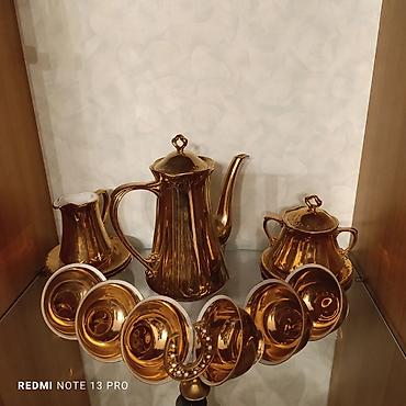 kofe karavan: Qəhvə dəsti, rəng - Qızılı, Kobalt, 6 nəfərlik, Polşa — 2