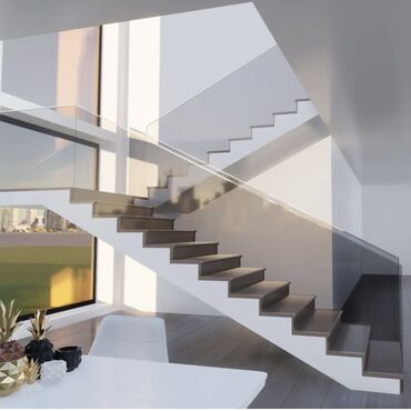 Бетонные лестницы: Бетонная лестница Для дома, Бесплатная консультация, Форма лестницы: Много-маршевая, Стиль: Лофт — 2