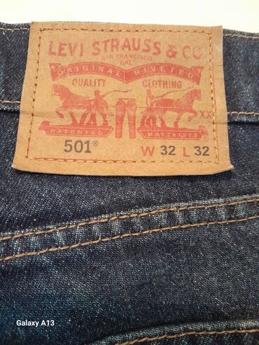 джинсы мужские оригинал: Джинсы 5XL (EU 50), цвет - Синий