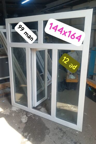 İnformatika: İşlənmiş İkiqat şüşə paketi Plastik pəncərə, Еni: 140 sm, Uzunluğu: 160 sm, Ödənişli quraşdırma