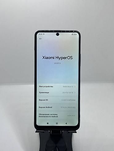 Уюлдук телефондор жана аксессуарлар: Redmi, Redmi Note 12, Колдонулган, 128 ГБ, түсү - Көк, 2 SIM — 8